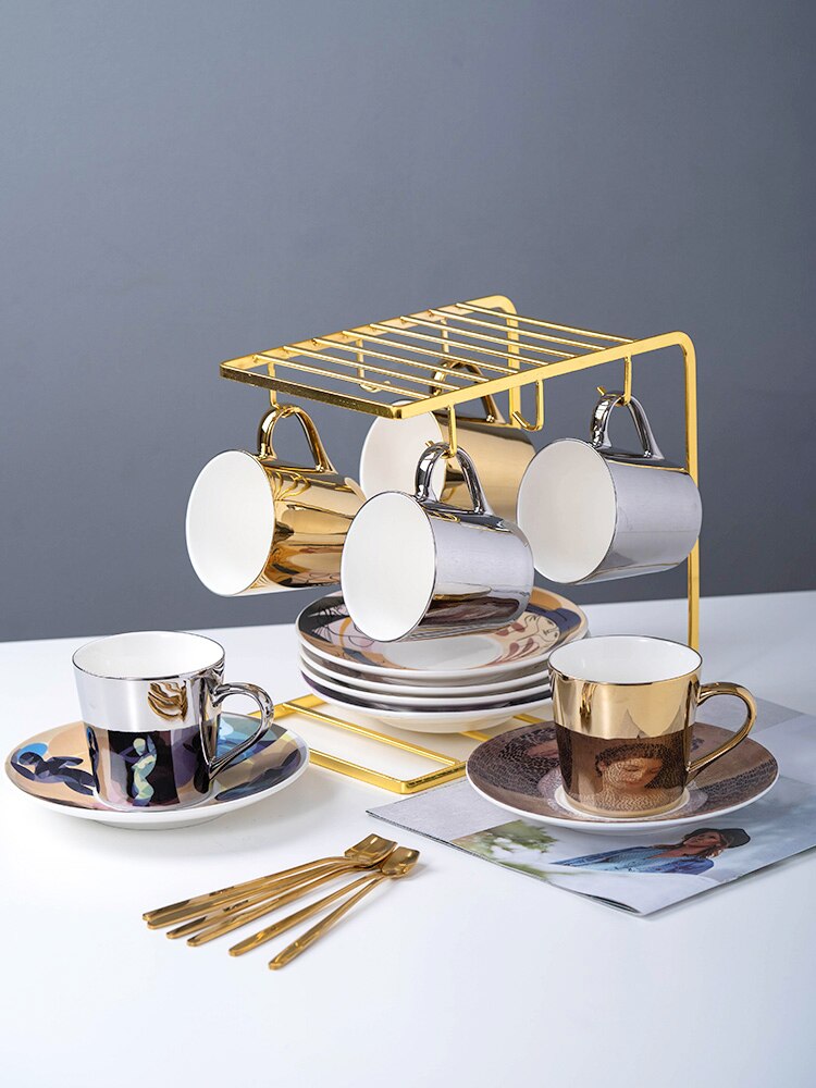 ! mirror reflection cup Coffee mugs Breakfast Milk water bottle Friend Birthday Christmas Best