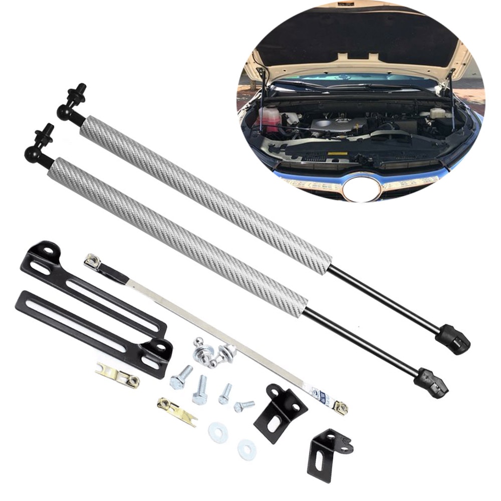 for Toyota Highlander Kluger (XU50) Auto Front Hood Bonnet Modify Carbon Fiber Gas Struts Lift Support Shock Damper