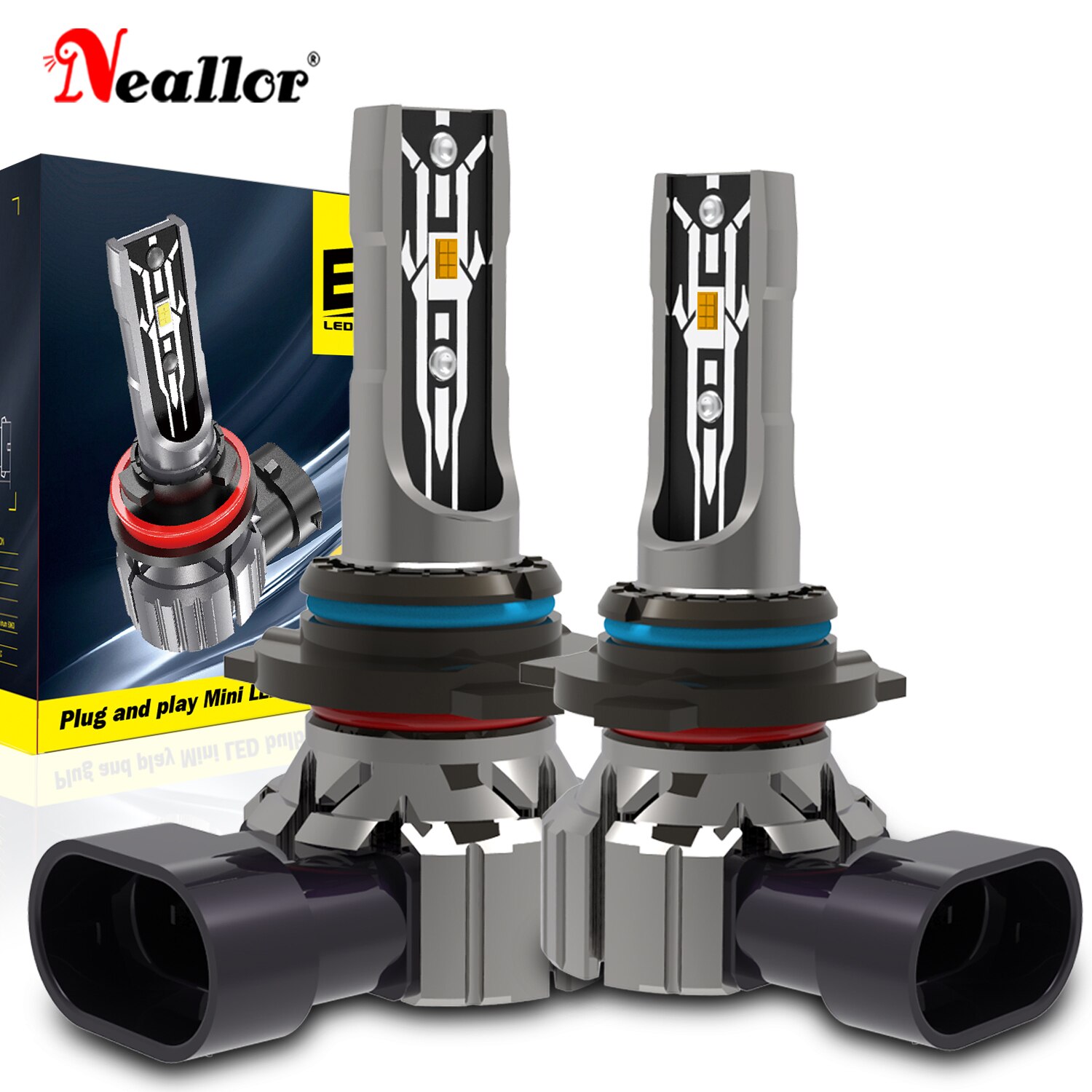 H8 H7 Led H4 H11 HB4 HB3 9005 9006 9012 HIR2 HB2 H9 Headlight CLASSIC Car Bulb 6000K White Super Mini Auto Light 12v Turbo Diode