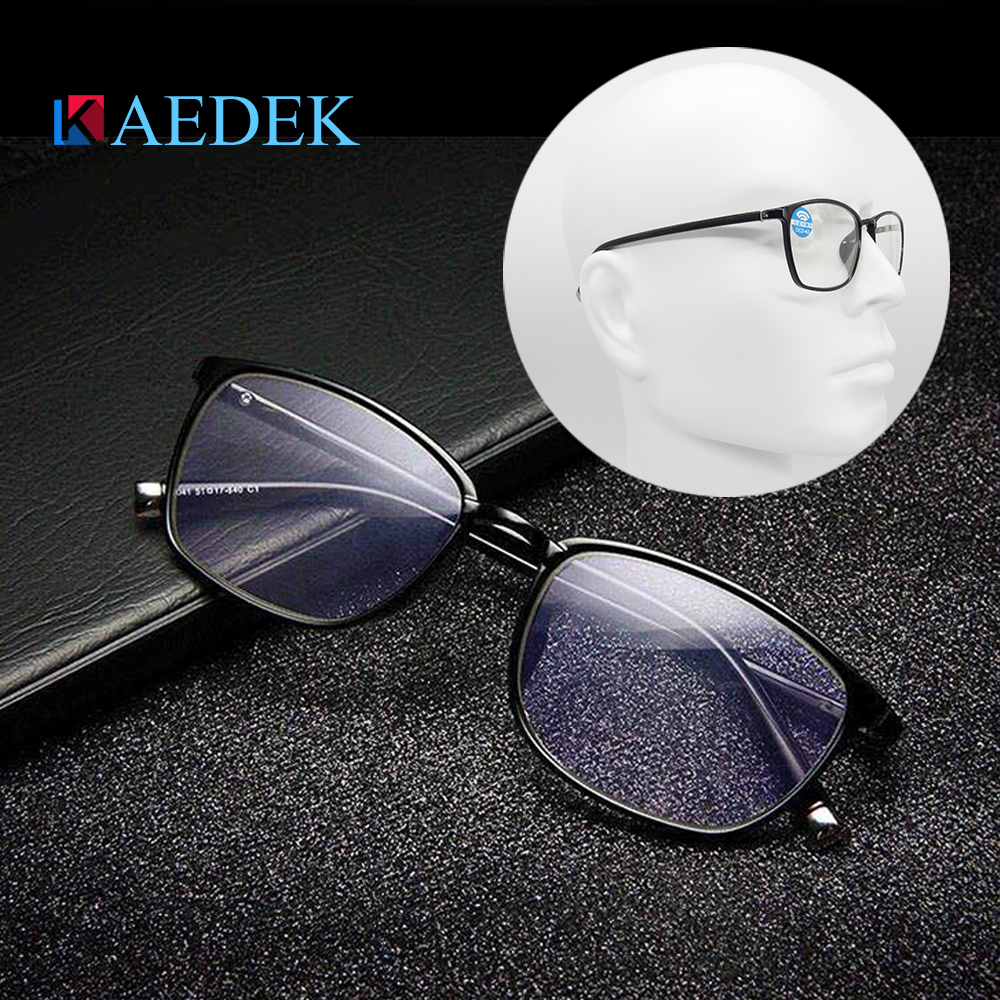 Progressive Multifocal Reading Glasses Men Women Square Anti blue light Frame Near Farsighted Diopter +1.0 1.5 2.0 2.5 3.0KB2515