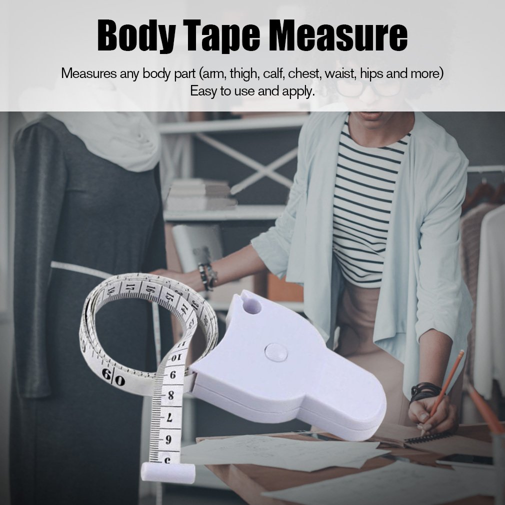 1 Pc Simple Cnvenient Body Tape Measure for Measuring Waist Diet Weight Loss