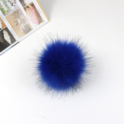 30 stk/parti 8cm blandede bløde rundformede imiterede ræve pomponkugler fluffy pom pom til børn gør-det-selv beklædningsgenstand håndværk: 7