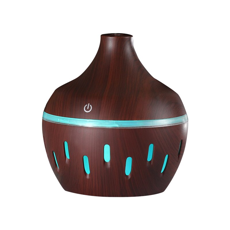 300Ml Usb Elektrische Aroma Air Diffuser Hout Ultrasone Luchtbevochtiger Essentiële Olie Aromatherapie Cool Mist Maker Voor Thuis Auto: B-2