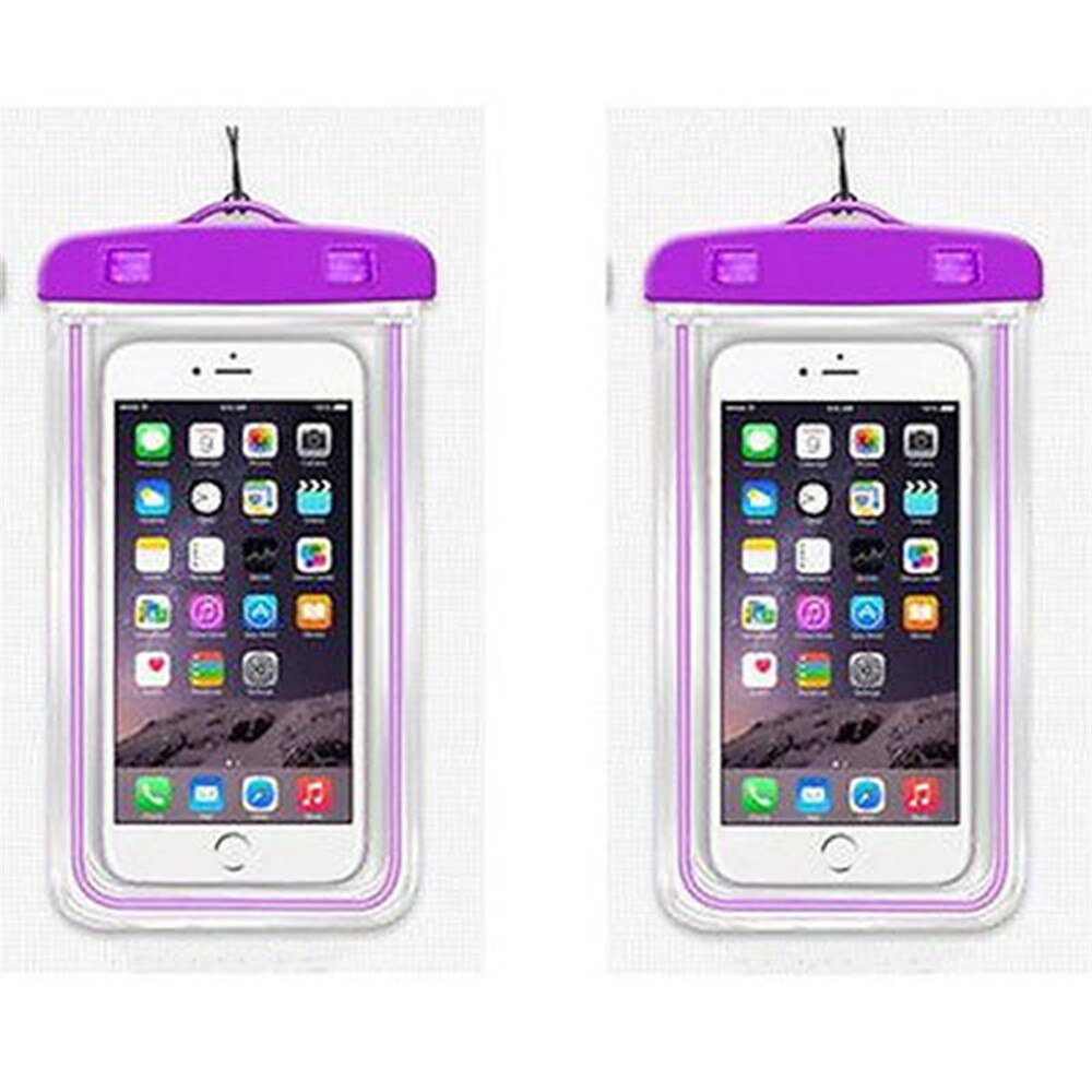 Luminous Glow Waterproof Pouch Bag Pack Dry Case Cover For Your Phone: 8