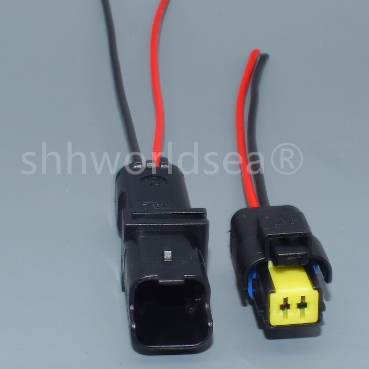 Shhworldsea 1 stücke 1,5mm 2Stift Weiblich männlich Wasser Temperatur Sensor Stecker Drehen Licht FO Lampe Stecker Für Renault Peugeot citroen