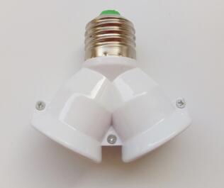 Fotostudio lampen lampvoet houder lampfitting splitter adapter voor studio daglicht  (e27-e27): 2 in 1