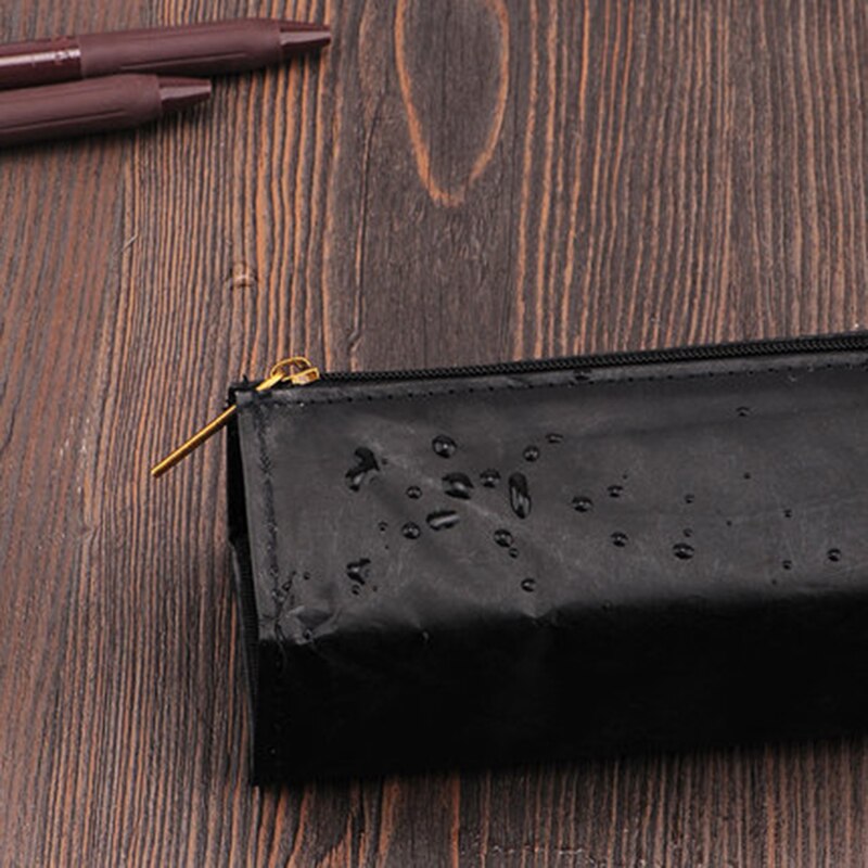 Cartuchera KOKUYO DuPont de papel Vintage, bolígrafo de gran , bolsa de gran capacidad, resistente al agua y firme, con más compartimentos