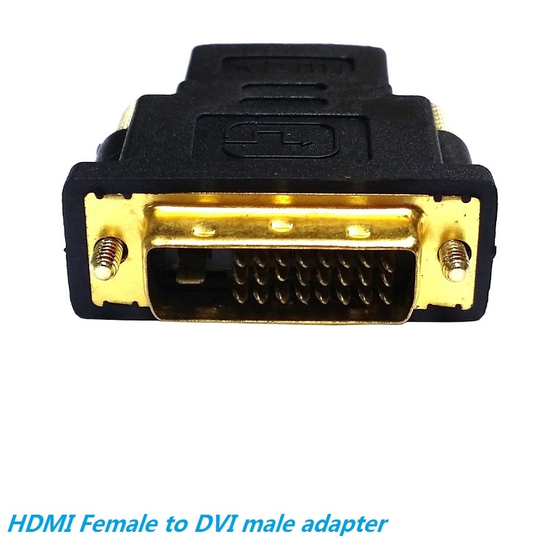 Dvi-d 24 + 1 pin naar hdmi vrouwelijke 19pin adapter gold plaat dvi-naar hdmi adapter