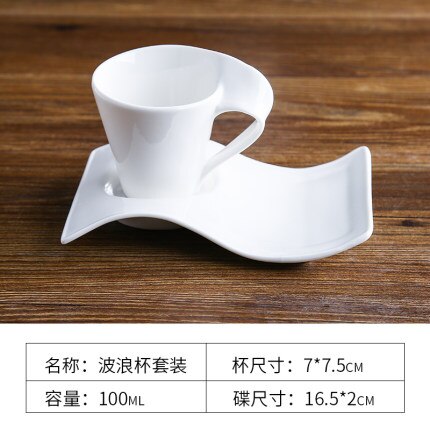 Casamento 70ml-220ml Europeu Copo Caneca de Leite de Cerâmica Xícara de Café E Pires de Chá Da Tarde xícara de café Conjunto: 100ML