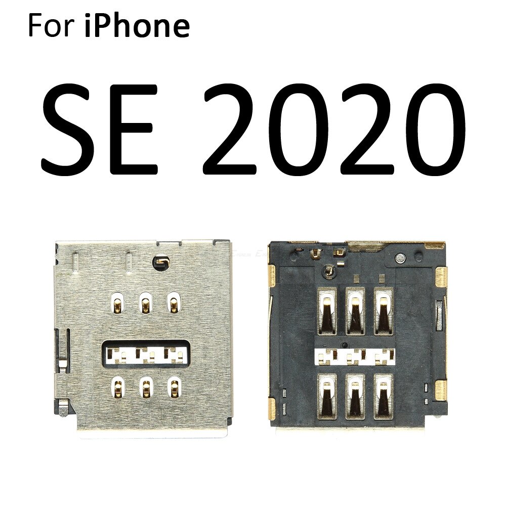 Sim-kort fack kortplats hållare läsare del för iphone 5 5s se 5c 6 6s 7 8 plus fack kortplats uttag: För iphone  se 2020