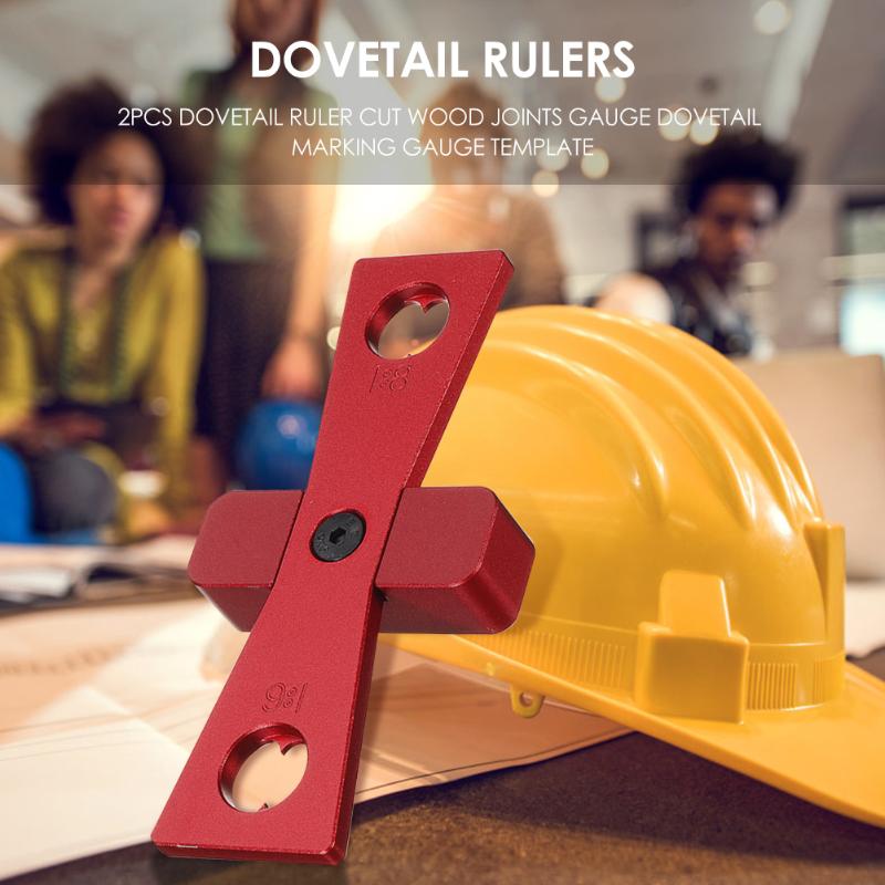 Plastic Gauge Profile Copy Gauge Copier Woodworking Tool Center Scriber Template Dovetail Ruler Wood Joints Gauge Tool