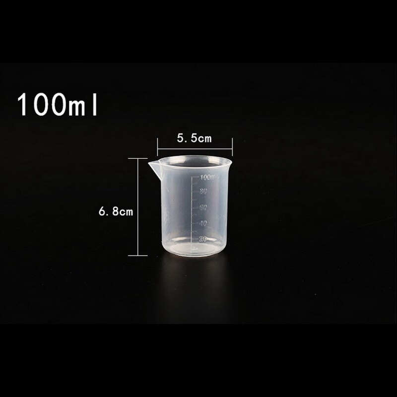 20ml / 30ml /50ml /300ml /500ml/1000ml Clear Plastic Graduated Measuring Cup for Baking Beaker Liquid Measure JugCup Container: B