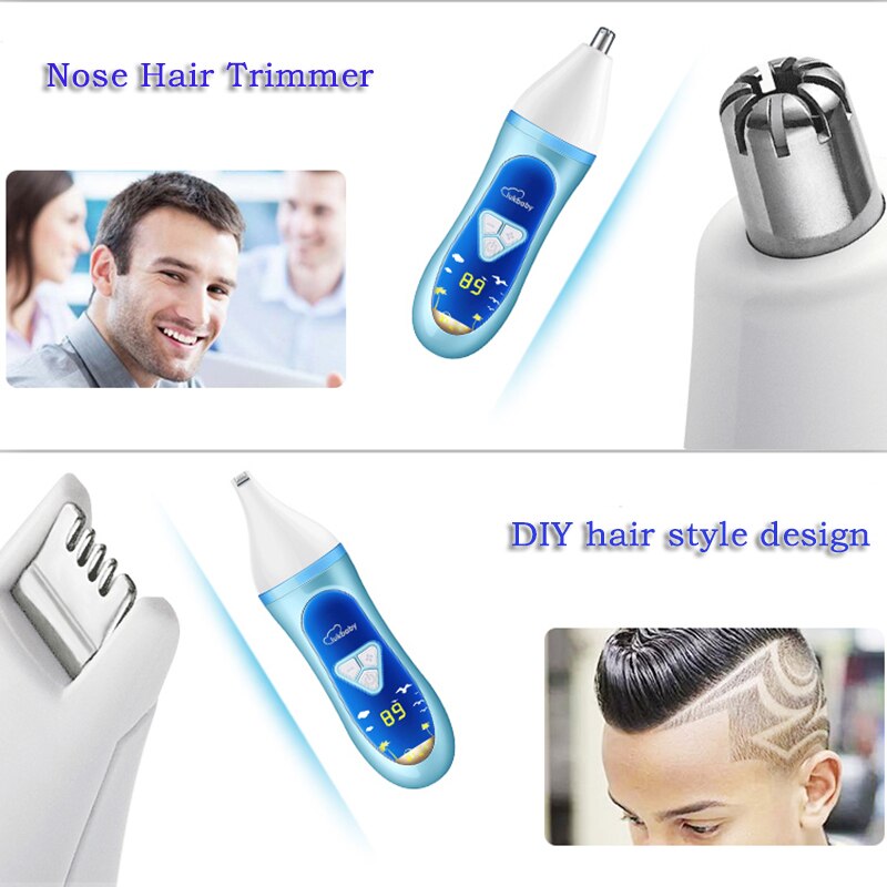 LUKBABY 4 IN 1 Multifunction Baby Hair Clipper Men Waterproof Hair Trimmer Women Body Hair Removal YD-0830