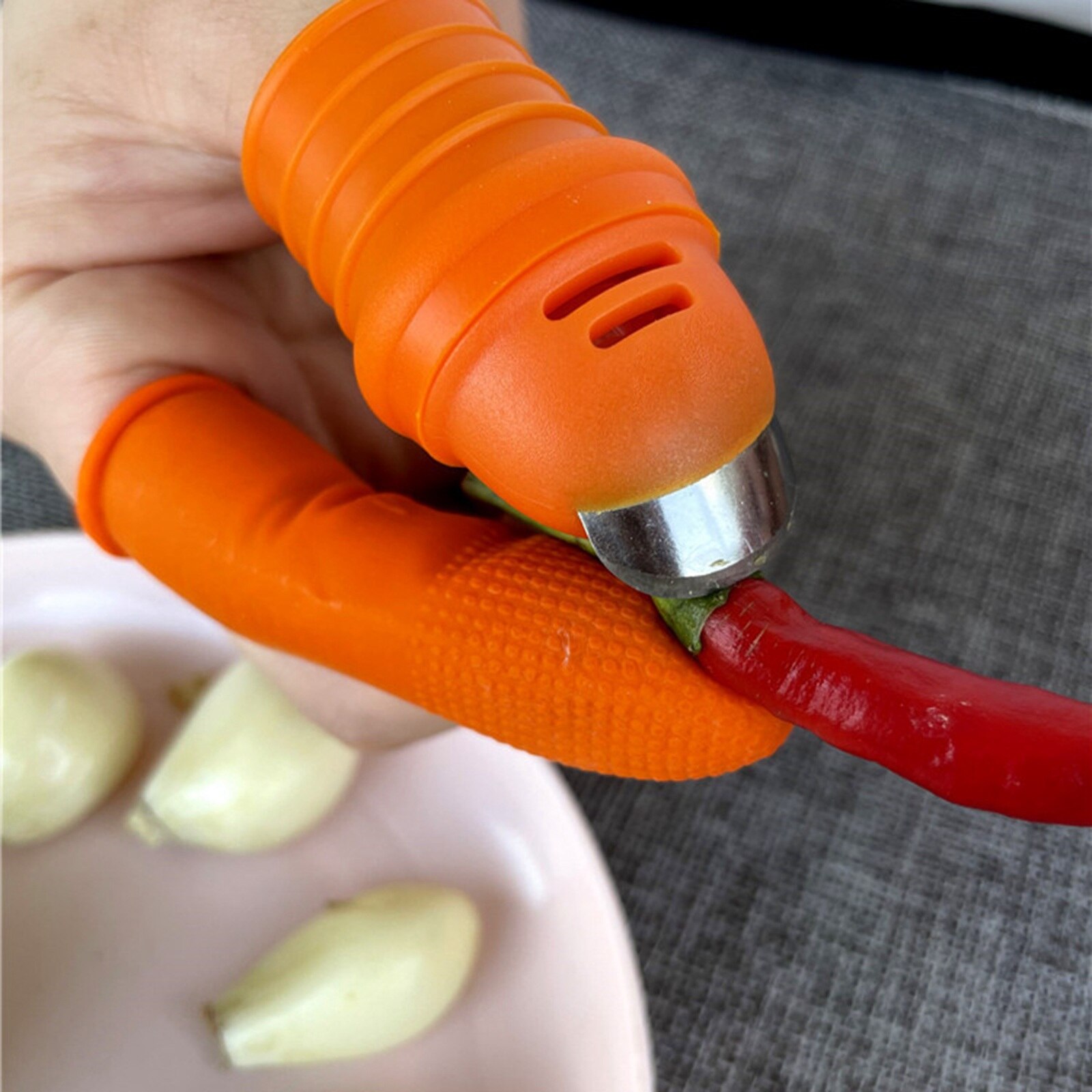 Silicone Thumb Knife Finger Protector For Fruits Vegetable Plant Blade Scissors Kitchen Gadgets Kitchen Accessories Garden Tools