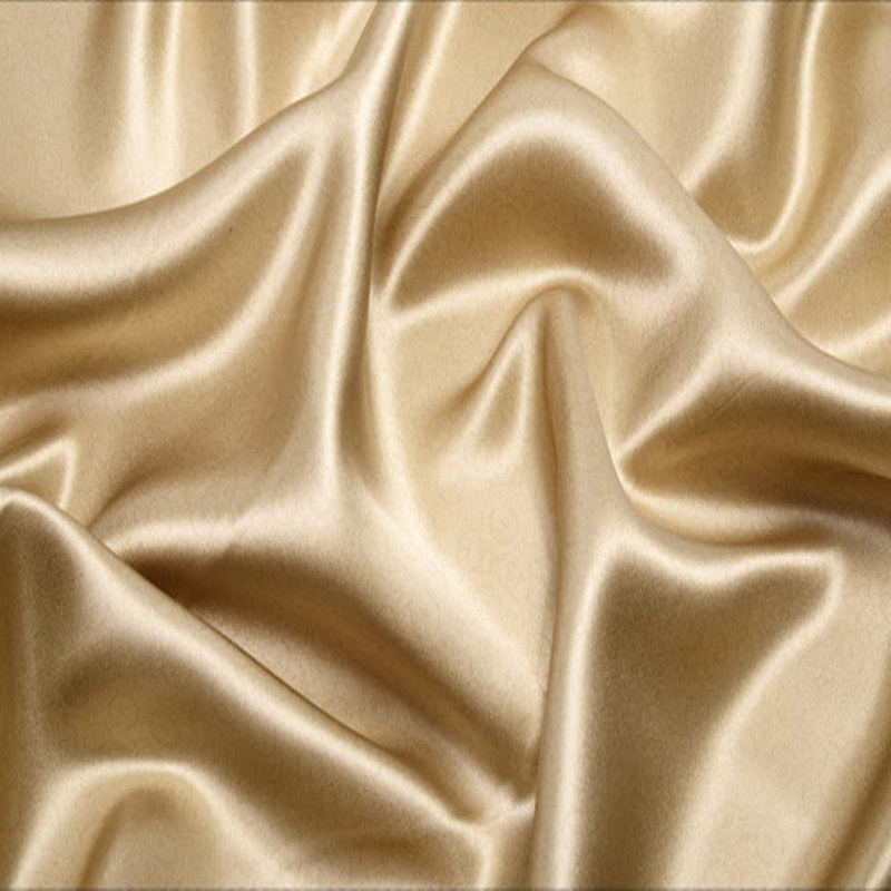 Tissu 100% soie teinté de mûrier, largeur 114cm, 16.5 maman, pour robe de mariage, literie de vêtements DIY,: champagne