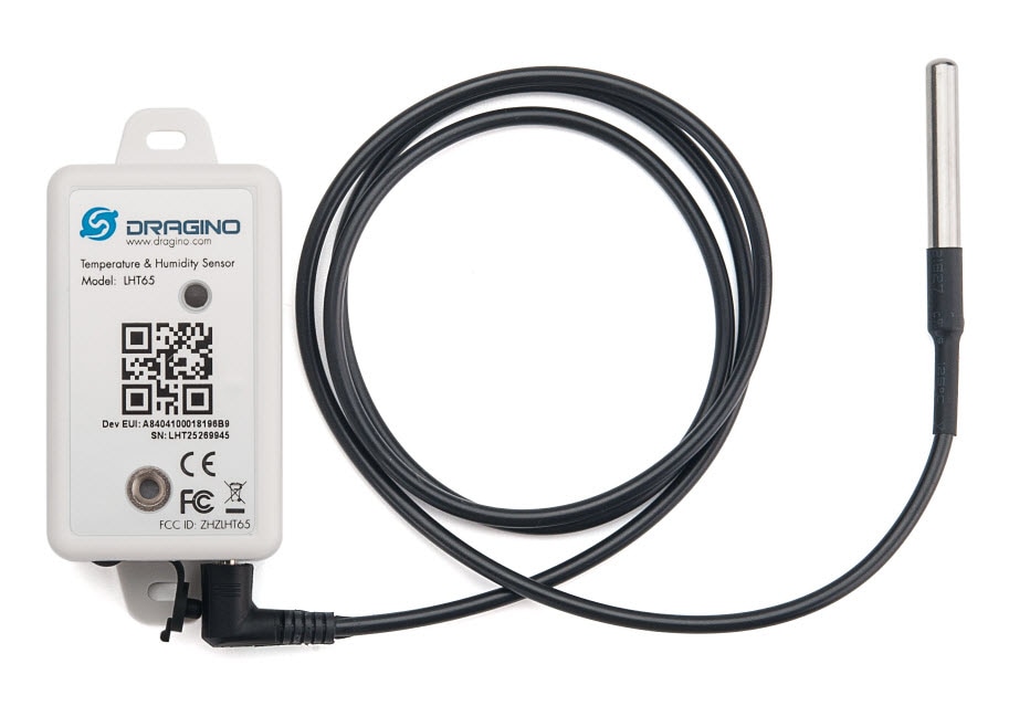 Capteur de température et d'humidité LHT65 LoRaWAN