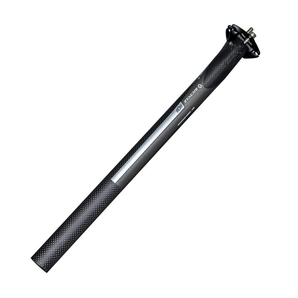Tija de sillín 3k de 25MM, tubo de asiento de fibra de carbono, especial, /27,2/30,8x31,6/350mm, para bicicleta de montaña o carretera, novedad de 400