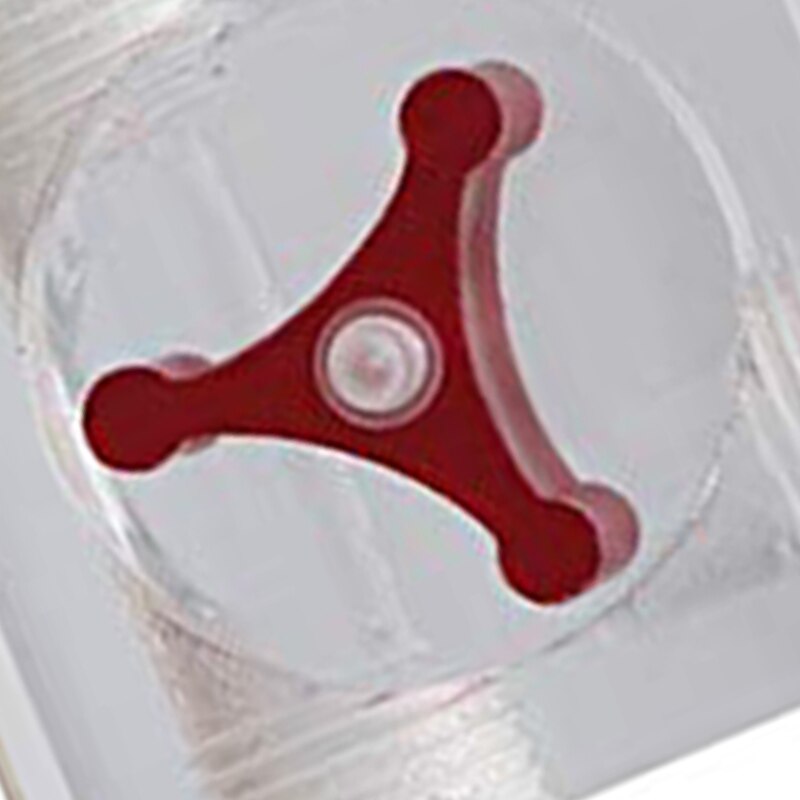 3 Way G1/4 Thread Durable Home 3 Impeller Acrylic Indicator for Pc Water Cooling Polished Surface Flow Meter Measuring