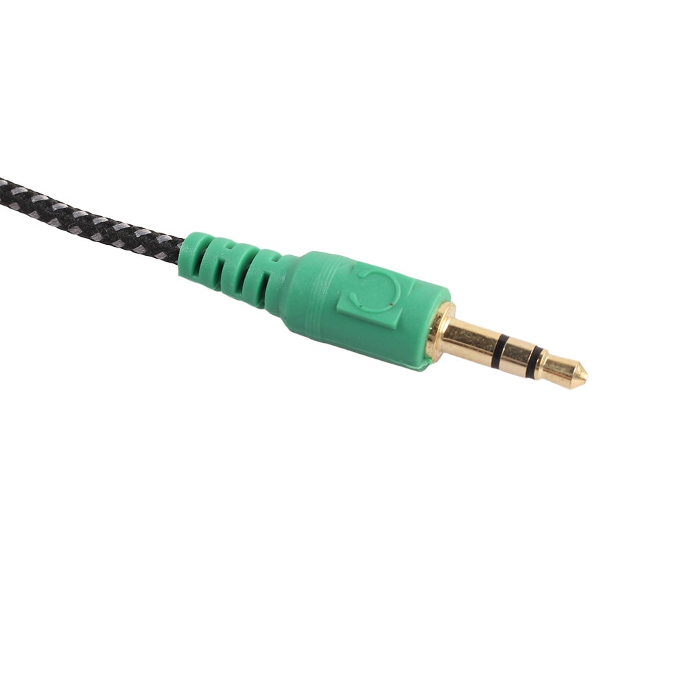 Audio Adapter Cable 3.5mm Y Splitter 2 Jack Male to 1 Female Headphone Mic Woven net Accessories