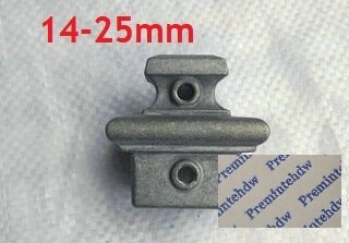 4 st/lot oavslutade fyrkantiga runda aluminium golvstolpar fläns trapp ledstång balustrar justerbara brickfäste kopplingsbeslag: 14 to 25mm
