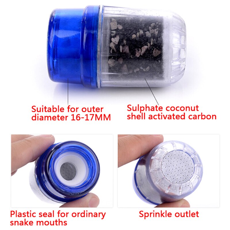 Kitchen Faucet Water Filter Healthy Activated Carbon Water Purifier Heavy Metal Rust Sediment Purifier Faucet