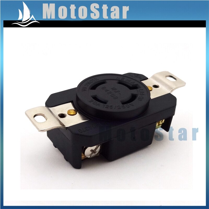 4 Prong Receptacle Generator Twist Lock Socket NEMA L14-20R 20AMP 125/250V UL Approval