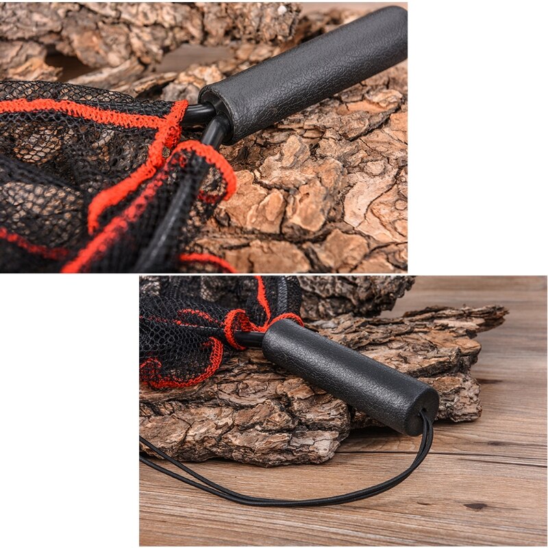 Fly Fishing Landing Net,Soft Rubber Mesh,Rubber Coated Landing Net for Simple Catch and Release T4MF