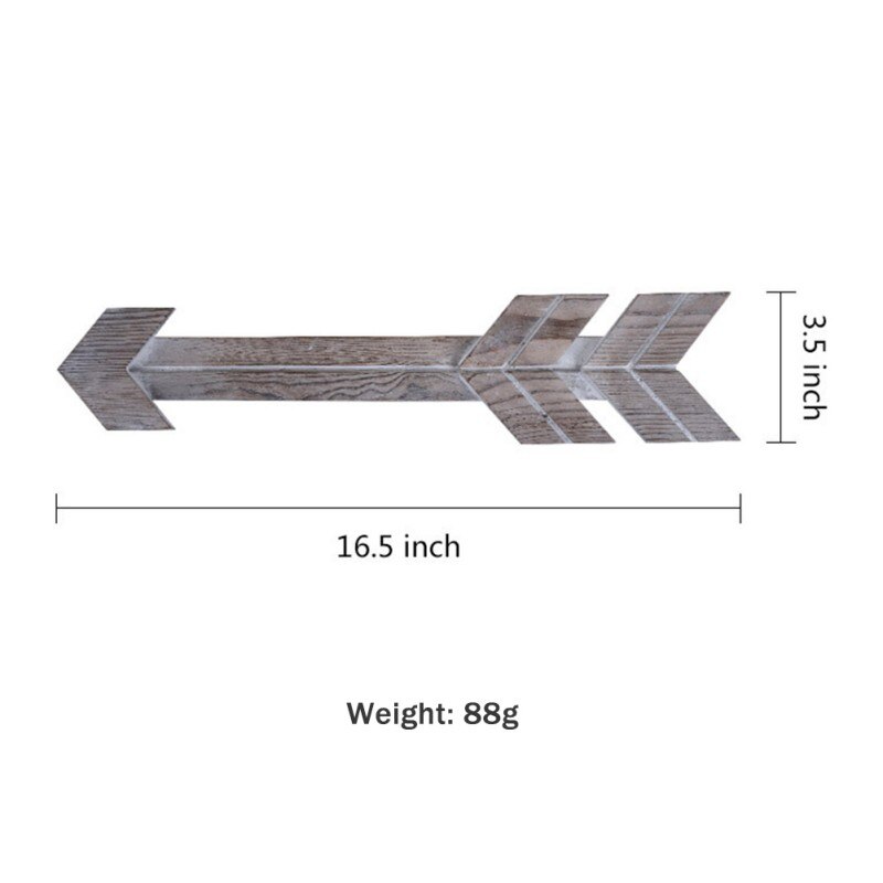 Lot de 2 flèche en bois signe décor mural flèche rustique décoration de la maison ferme maison tenture murale décor