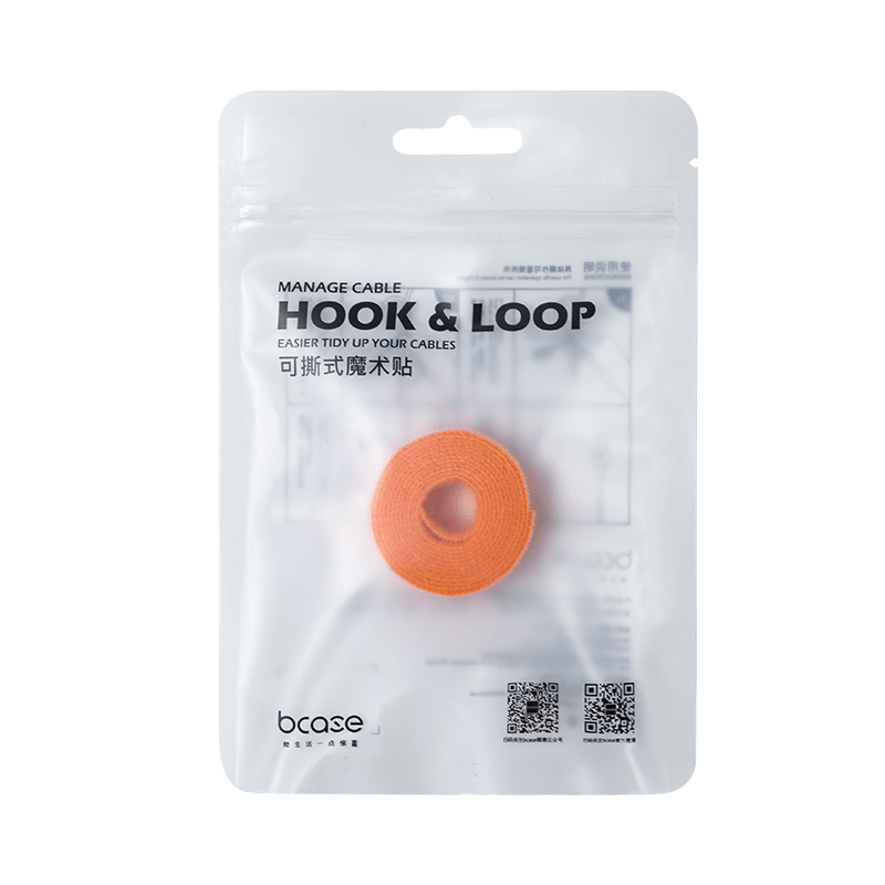 Tearable Velcro Strip cable velcros adhesive 3m cable management velcro Cable Ties Wire Cord Organizer: Orange 1m