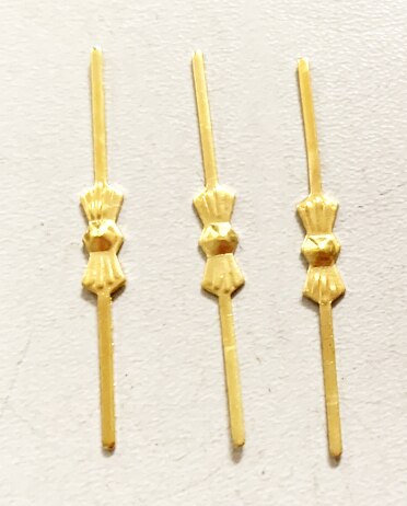 1000PCS CHANDELIER LAMP PARTS CRYSTAL BEAD METAL CONNECTOR GOLDEN BOWTIE PIN: Golden