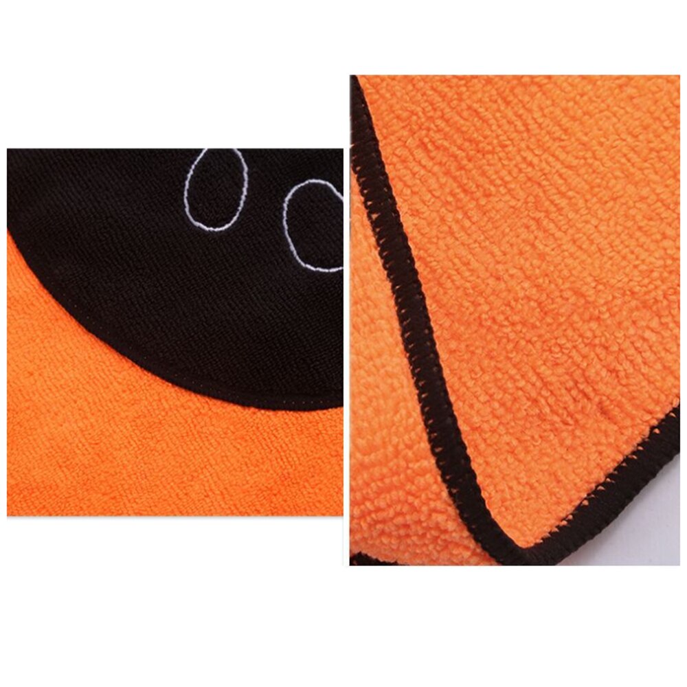 Original Drying Towel for Pets Dogs Cleaning Ultra-absorbent Dog Bath Towel Microfiber Paw Print Pocket Bath Grooming Towel