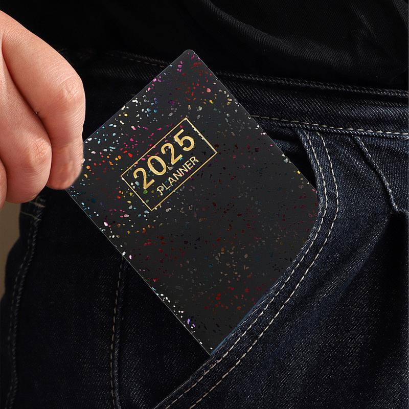 Carnet d'agenda 2025, notes de anglaise et organisation de choses à faire, carnet de notes hebdomadaire et mensuel, planificateur de liste de choses à faire quotidiennes pour le quotidien