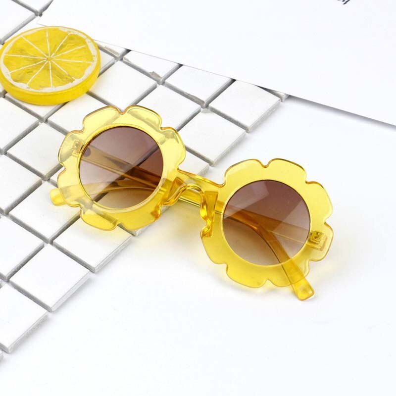 Brand Arrivels 6 Colors Plastic Frame Goggles Toddler Kids Eyeglasses Summer Baby Children Sunglasses: YELLOW