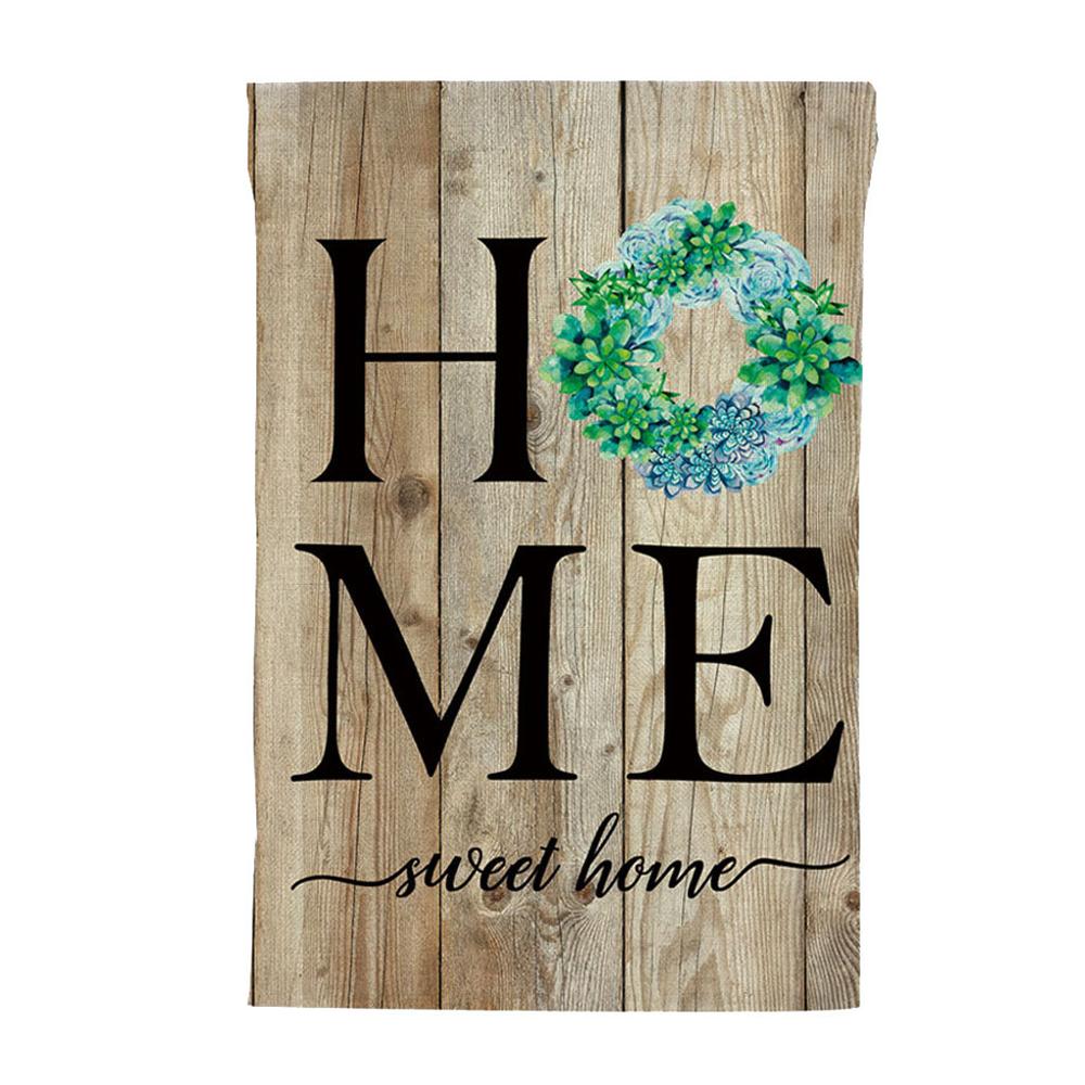 Tuin Welkom Vlaggen En Banners Krans Teken Vlaggen Jute Dubbelzijdig Zomer Boerderij Decor Voor Outdoor Yard Gazon Patio Veranda