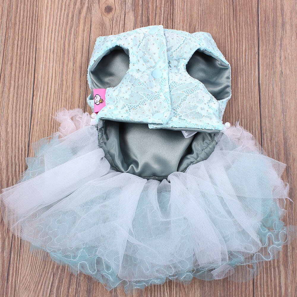 Luxueux chien chat robe de princesse Tutu ours robes chiot chemise printemps/automne vêtements 2 couleurs