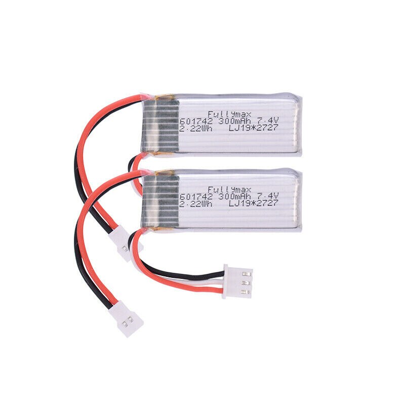 2pcs WLtoys RC Airplane Battery 7.4V 300mAh Battery for F959 Aircraft XK A800: 2pcs