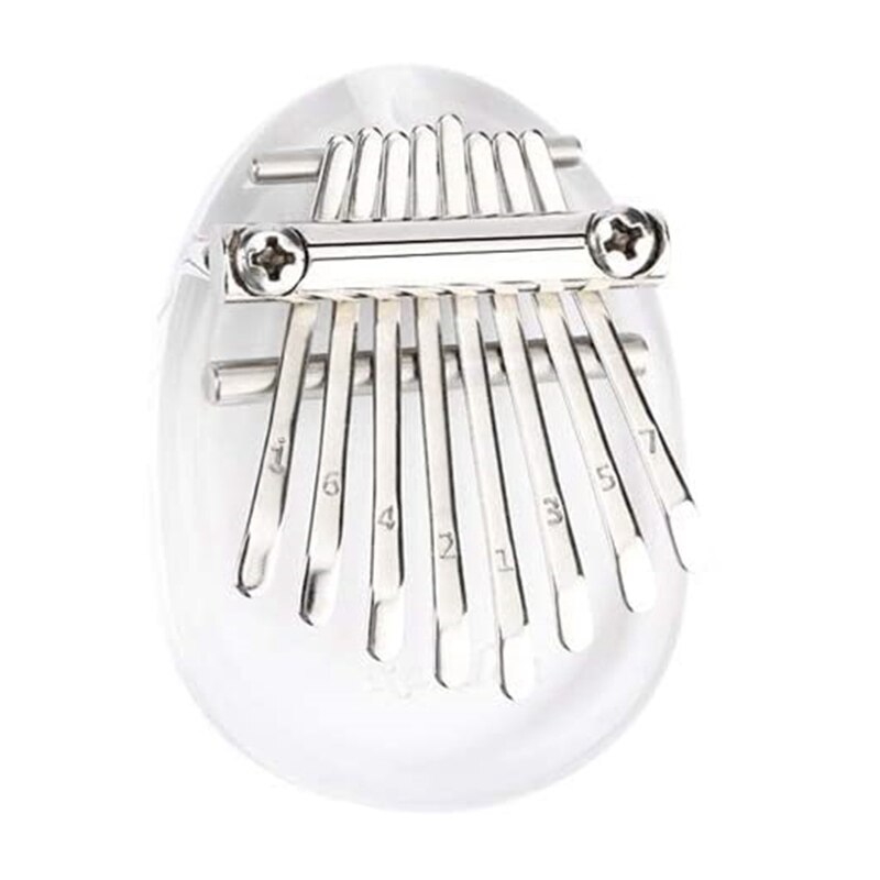 8 Keys Mini Kalimba, Crystal Mbira Thumb Piano,the Best for Children,Adults and Beginners on Birthdays,Other Occasions: Default Title