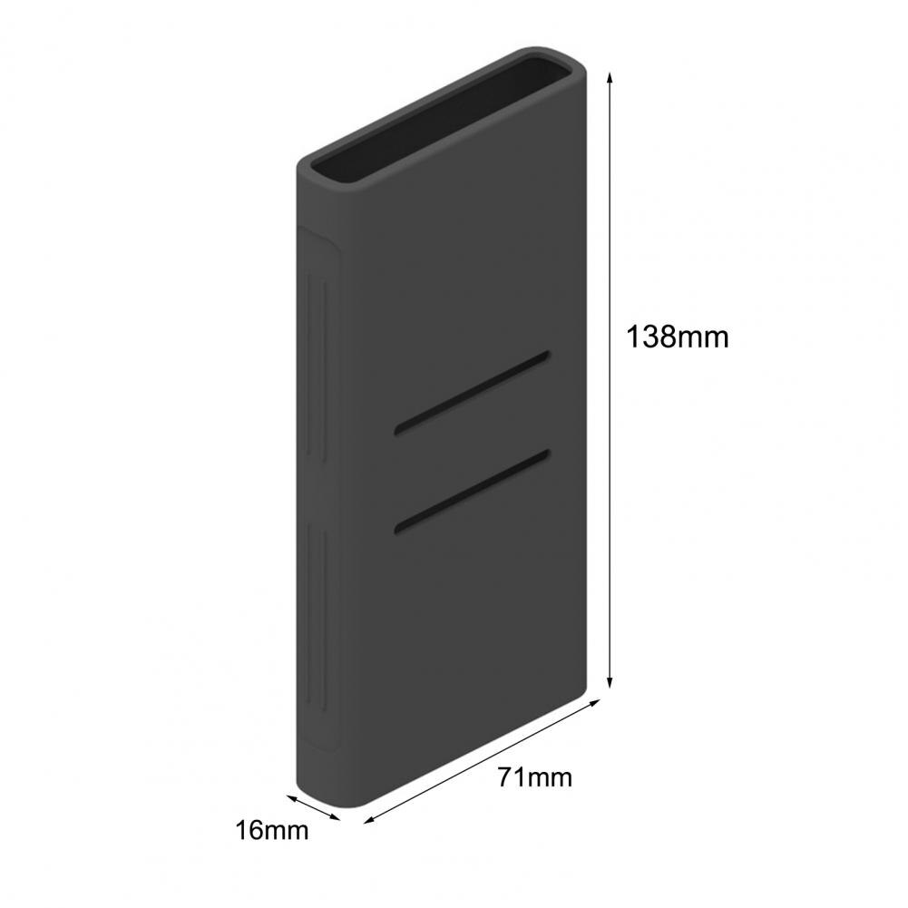 Niet-Giftige Siliconen Power Bank Beschermhoes Pouch Opbergtas Draagtas Voor Huawei Glory 10000Mah Power Bank AP09Q/S