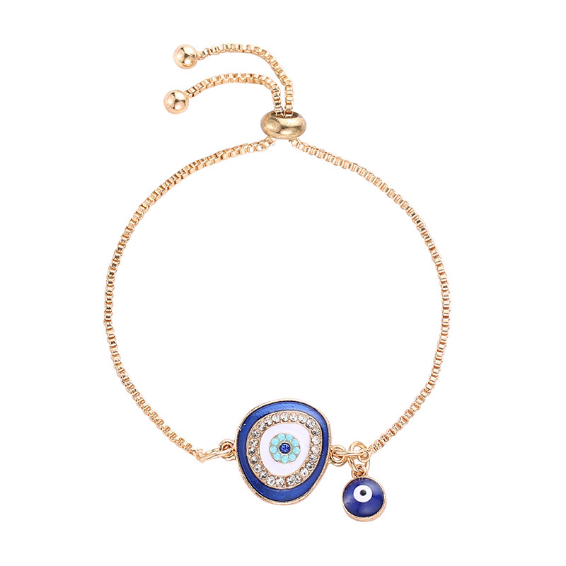 Turkse Blauwe Crystal Evil Eye Armbanden Voor Vrouwen Meisje Verstelbare Pulseras Mujer Armband Sieraden Armband Bedels Bijoux