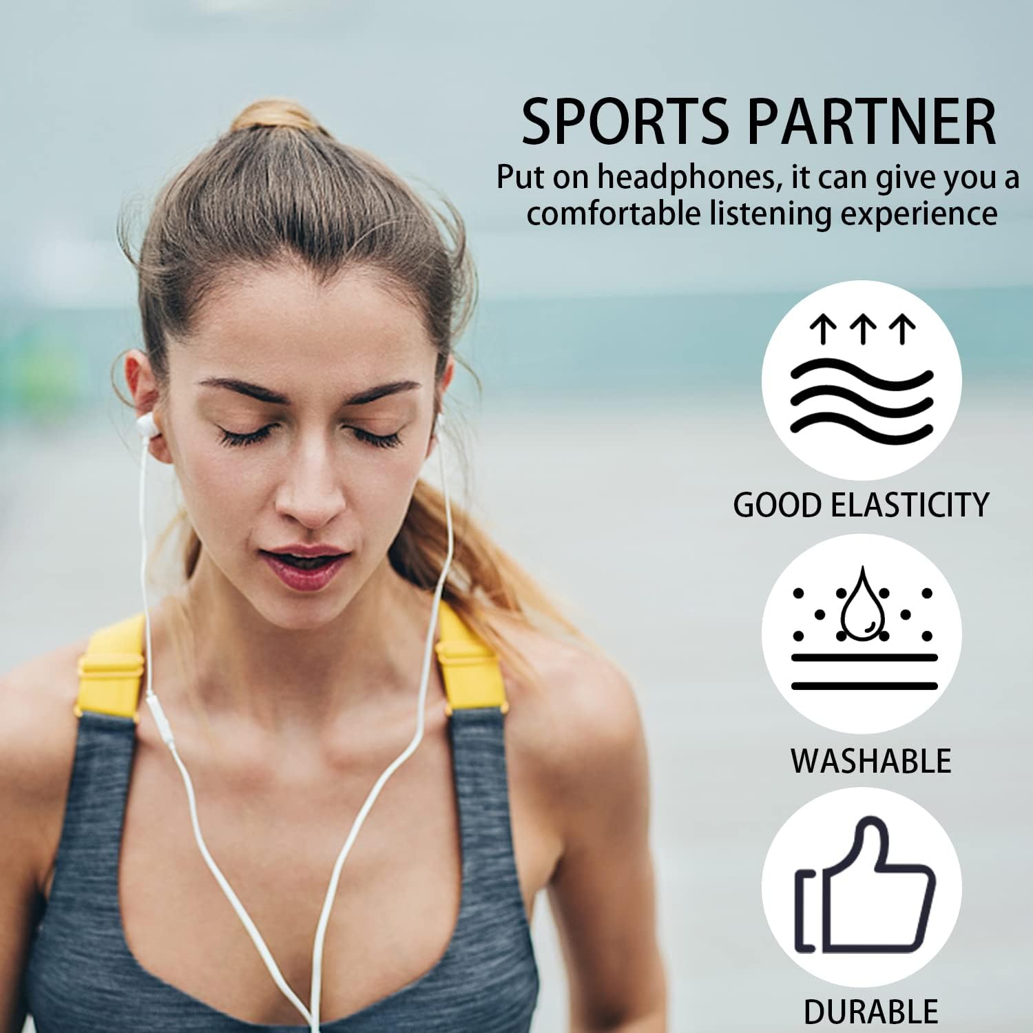 Antypoślizgowe etui na słuchawki robić Airpods Silikonowe, antypoślizgowe gumowe końcówki douszne Nakładki na słuchawki douszne robić iPhone'a Wkładki ochronne douszne