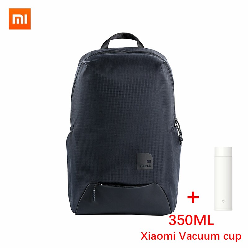 Originale xiaomi sport casuali zaino 23L tecnologia intelligente di livello del materiale di decompressione 4 sacchetto impermeabile del computer portatile borsa studente borsa: Black 350M whitecup