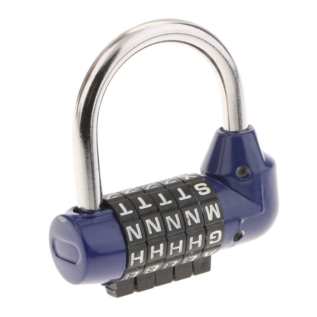Cadenas combinaison 5 lettres à cadran | En alliage de Zinc, Code mot de passe pour voyage