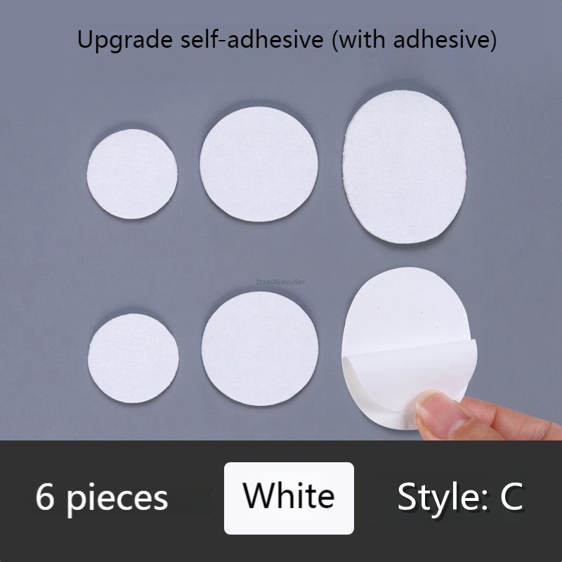 Parche adhesivo para reparación de calzado, pegatina para reparación de Vamp, adhesivo para plantillas, Protector de talón, herramienta para el cuidado de los pies, forrado, antidesgaste: C-white