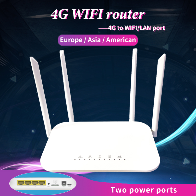 4G CPE 4G wifi router SIM card Hotspot 32 wifi users RJ45 WAN LAN wireless modem LTE wifi router