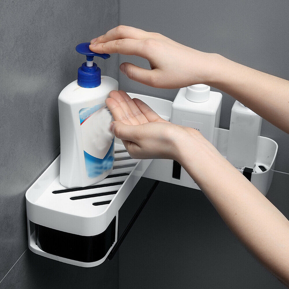 Hoekdouche plank badkamer shampoo douche plank houder keuken opbergrek organizer wandmontage type 1 stuk