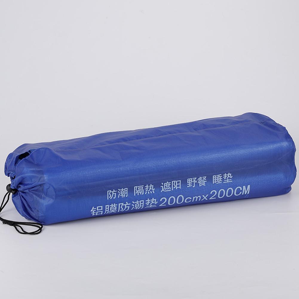 Aluminum Foil Mat Sleeping Mat for Camping 200x150CM Insulating Mat Thermal Blanket Foldable Tent Mat Floor Mat Ultralight