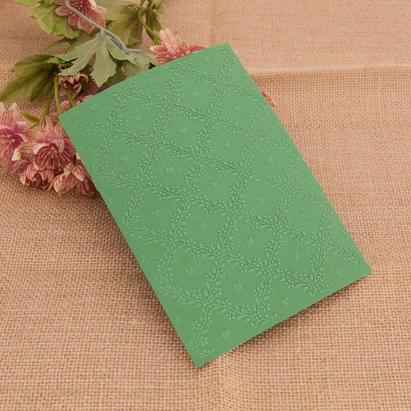 L21A Flower Vine Plastic Embossing Folder Stencil Template DIY Craft Making Pattern Background Paper Cards Scrapbooking Album