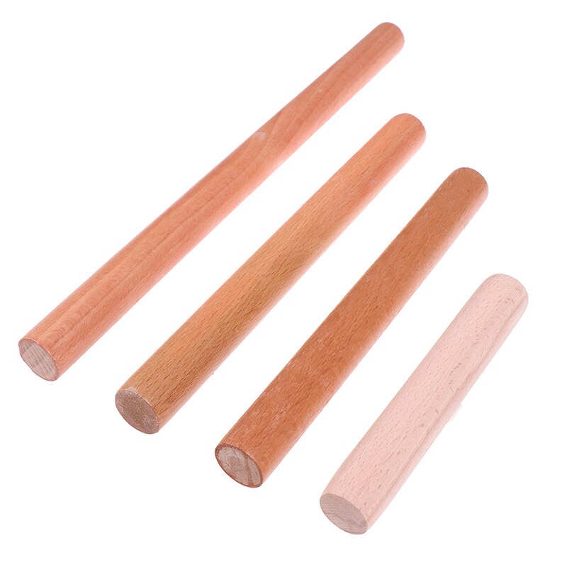 Natural Wood Cooking Tools Rolling Pin Dough Roller Fondant Cake Decoration