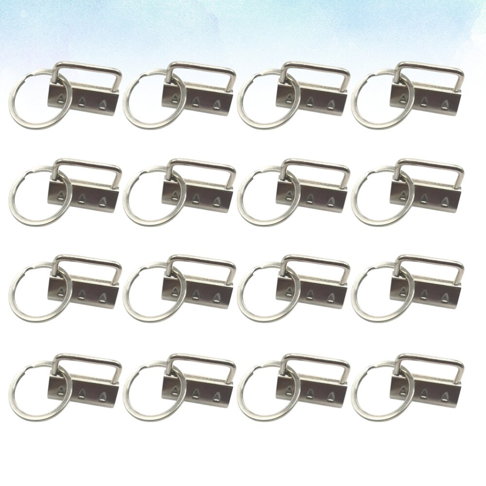 25 Stuks 32Mm Diy Stof Sleutelhanger Fob Polsbandje Met Key Ring Voor Lanyard Bagage Riem Accessoires: Default Title