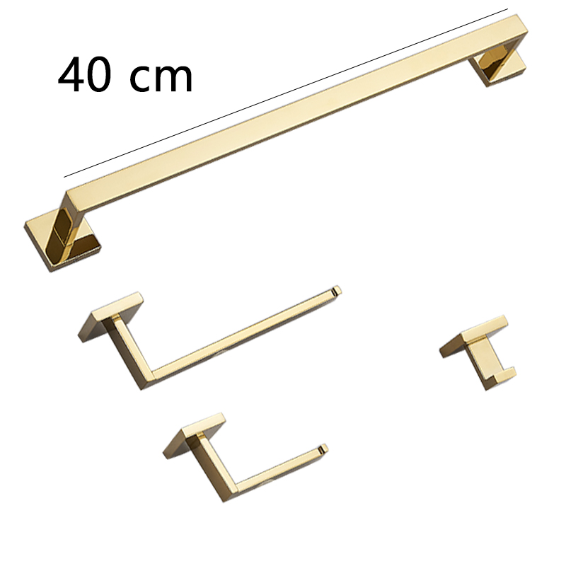 Bad Zubehör Set Matte Schwarz Wand Regal Wc Rollen Papier Halter Robe Haken Aufhänger Handtuch Schiene Bar Rack Ring Bad Hardware: Black